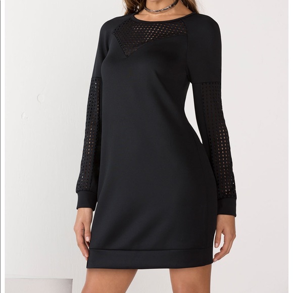 Fabletics Dresses & Skirts - Fabletics Mesh Black Dress Size S